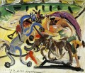 Bullfight 5 1934 cubism Pablo Picasso